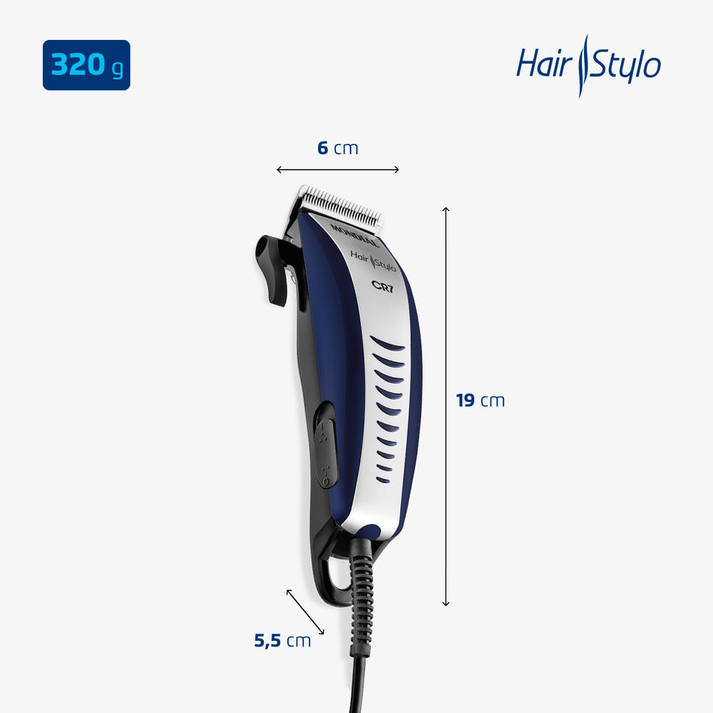 Encontraproduto.com.br - Máquina De Cortar Cabelo Mondial Hair Stylo 220v