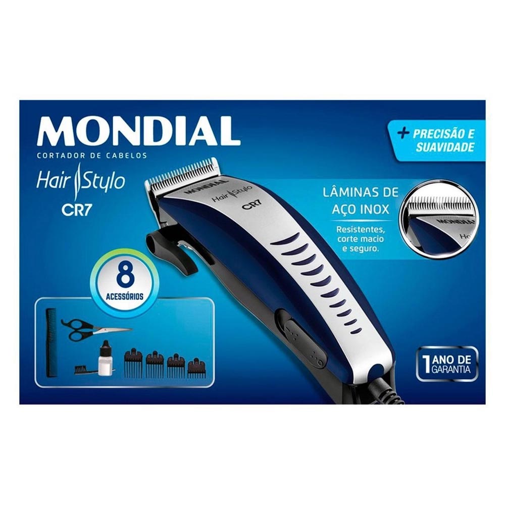 Encontraproduto.com.br - Máquina De Cortar Cabelo Mondial Hair Stylo 220v