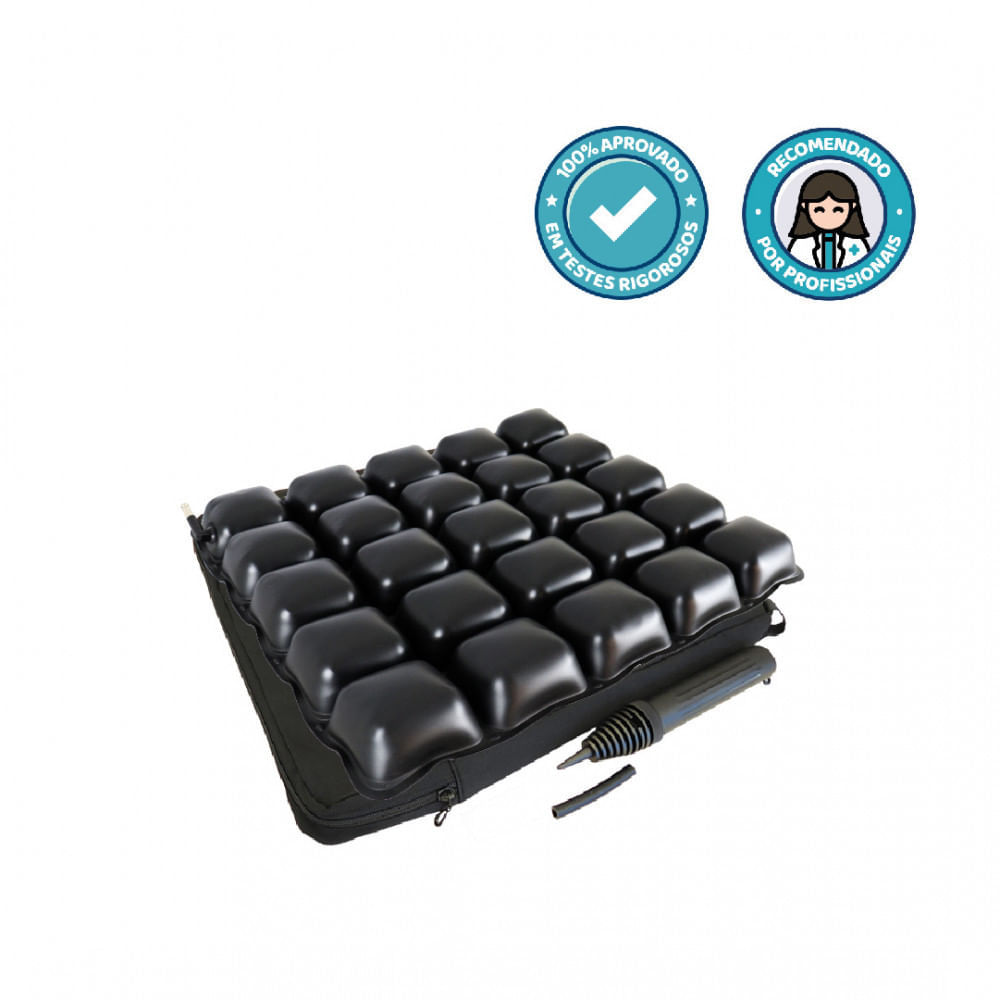 Almofada de Ar para Prevenção de Escaras 46x46x6 Air Basic Dellamed Preto