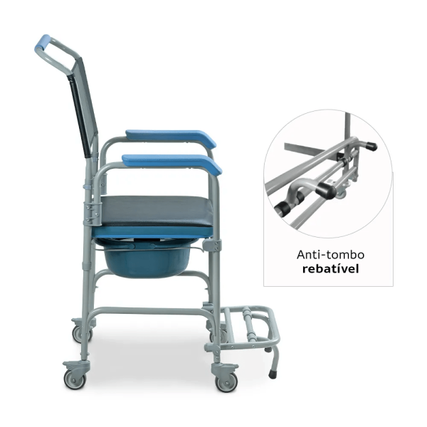 Encontraproduto.com.br - Cadeira De Banho 150kg D50 - Dellamed