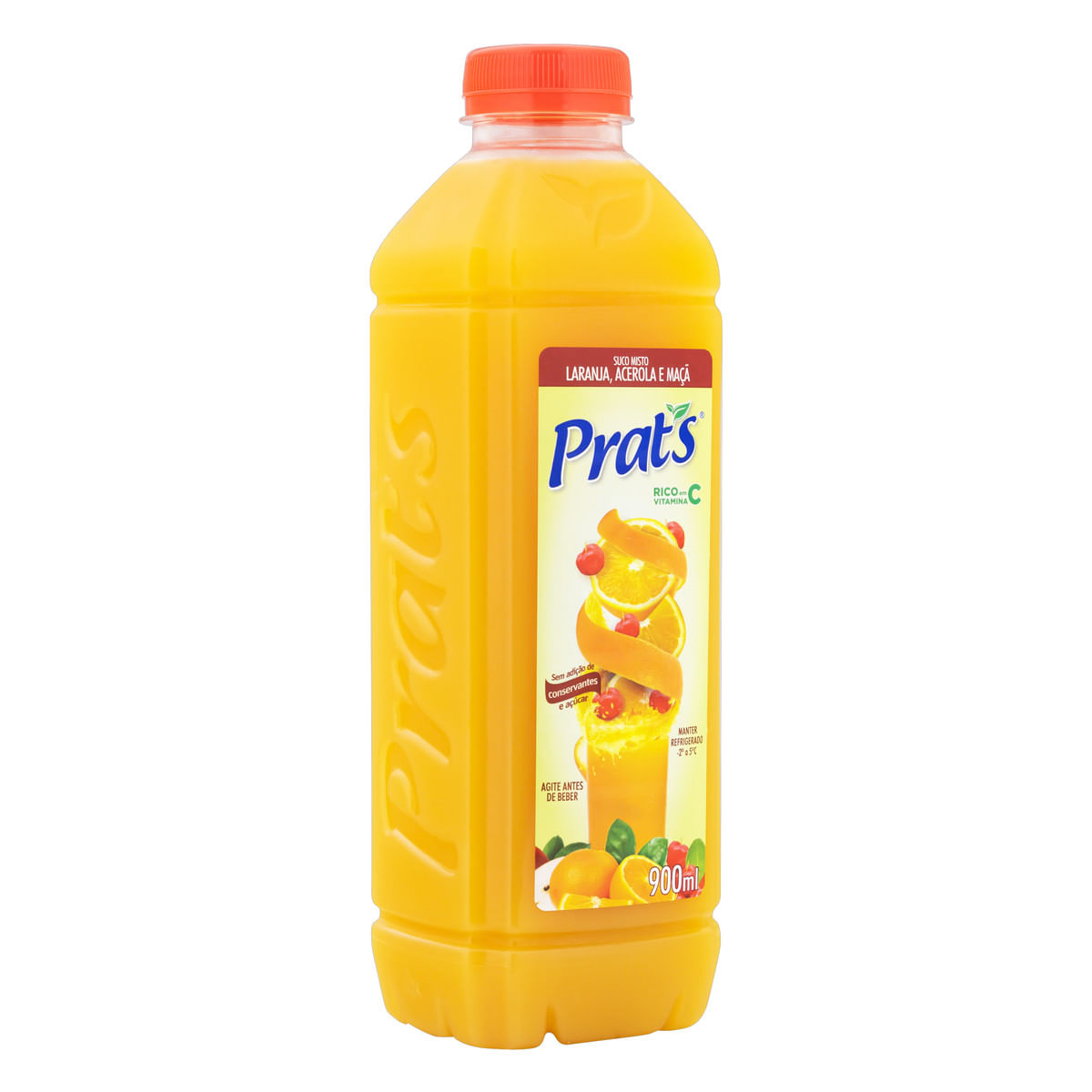 Encontraproduto.com.br - Suco Refrigerado Prats 900ml Laranja Acer Maça