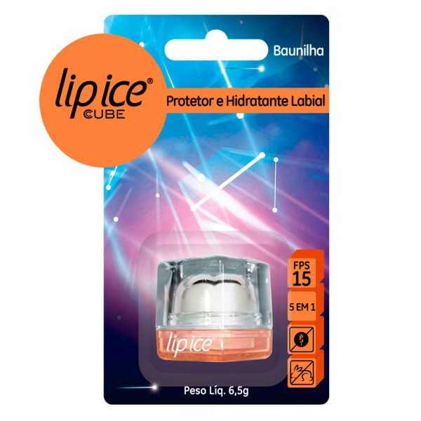 Encontraproduto.com.br - Protetor Labial Lip Ice Cube Fps 15 Baunilha
