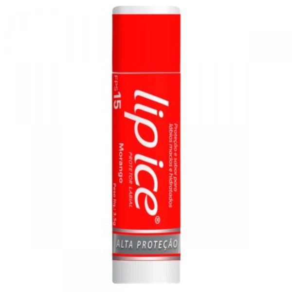 Protetor Labial Morango FPS 15 Lip Ice 3,5g