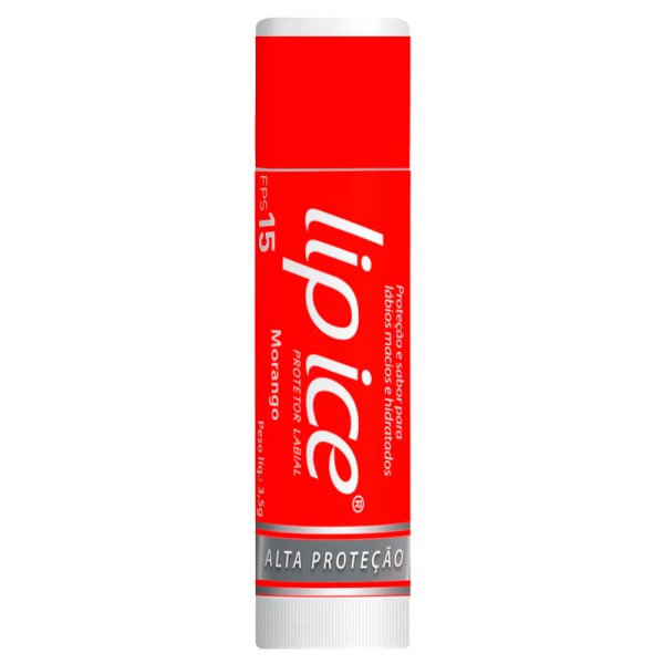 Encontraproduto.com.br - Protetor Labial Morango FPS 15 Lip Ice 3,5g