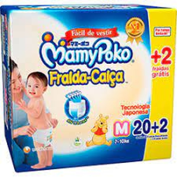 Encontraproduto.com.br - Fralda Mamypoko Calça M 20+2 Unidades