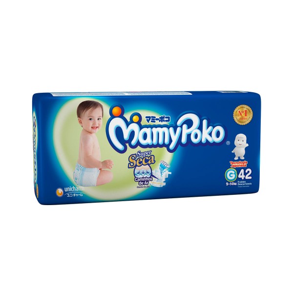 Encontraproduto.com.br - Fralda Mamypoko Super Seca Mega G 42 Unidades