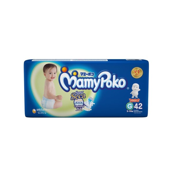 Encontraproduto.com.br - Fralda Mamypoko Super Seca Mega G 42 Unidades
