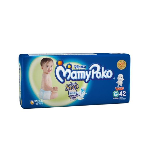 Encontraproduto.com.br - Fralda Mamypoko Super Seca Mega G 42 Unidades
