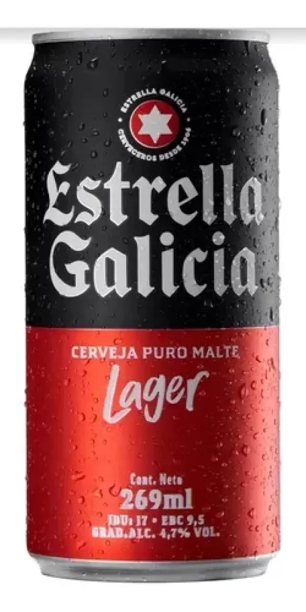 Cerveja Estrella Galicia Lager Premium Puro Malte Garrafa 600ml