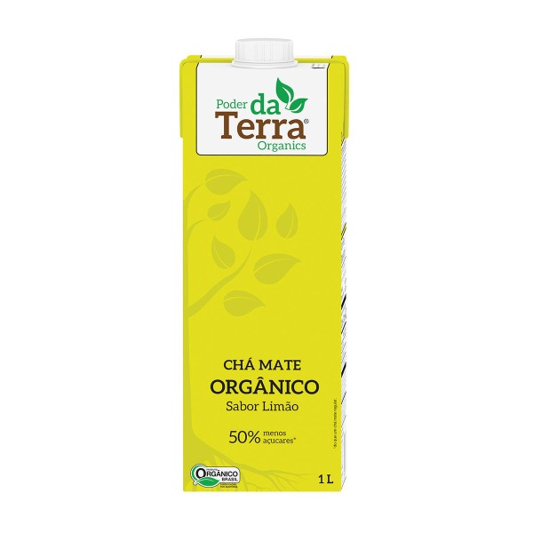 Encontraproduto.com.br - Chá Mate Orgânico Limão 1L - Poder Da Terra