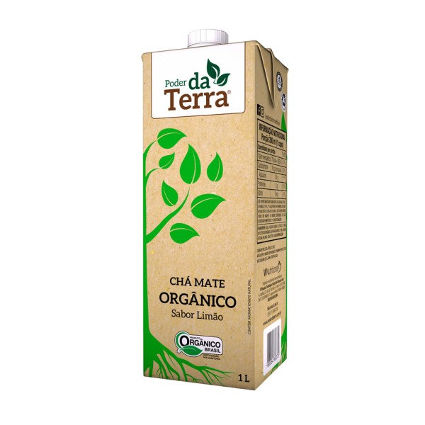 Encontraproduto.com.br - Chá Mate Orgânico Limão 1L - Poder Da Terra
