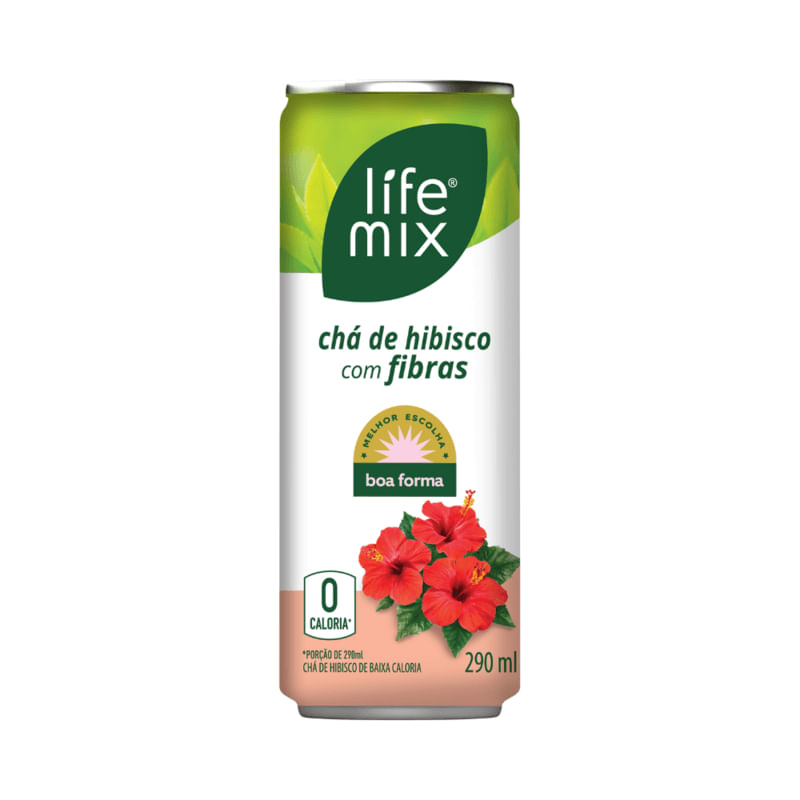 Encontraproduto.com.br - Chá Pronto Life Mix Hibisco Lata 290ml