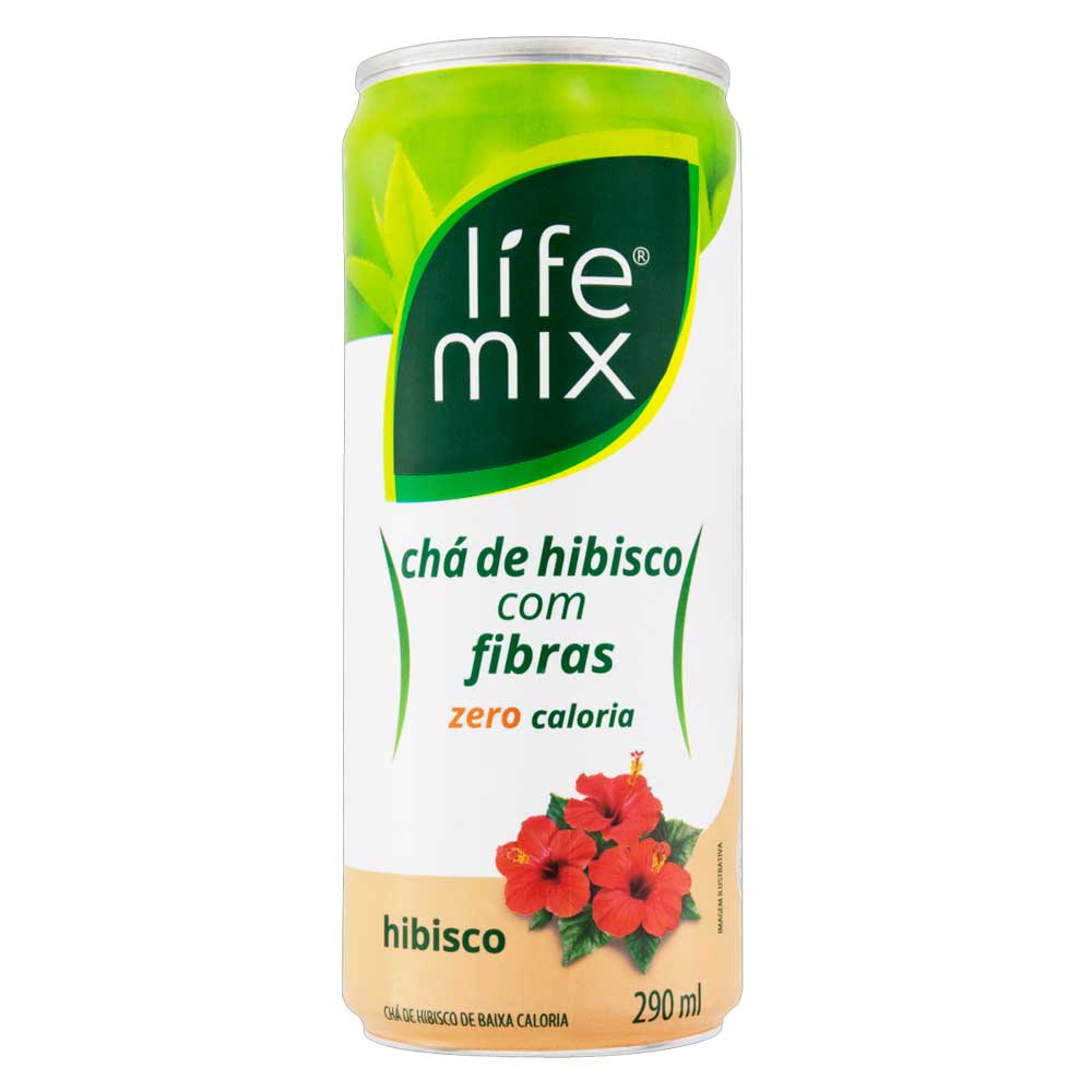 Encontraproduto.com.br - Chá Pronto Life Mix Hibisco Lata 290ml