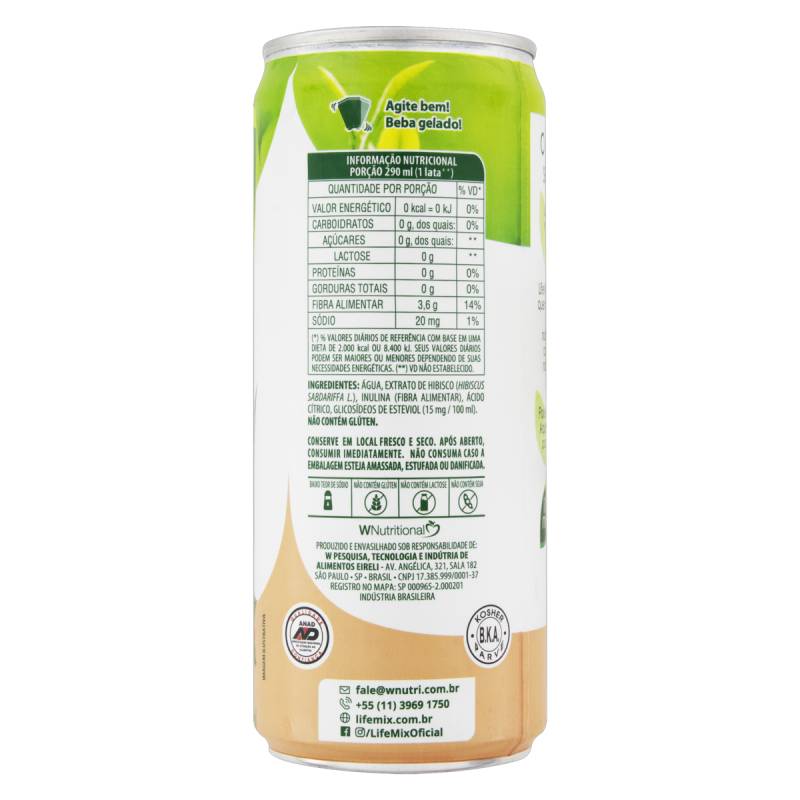Encontraproduto.com.br - Chá Pronto Life Mix Hibisco Lata 290ml