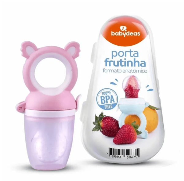Encontraproduto.com.br - Porta Frutinha Babydeas Formato Anatômico 100% Bpa Free Cores Sortidas 1 Unidade
