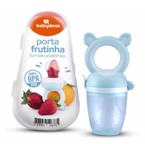 Encontraproduto.com.br - Porta Frutinha Babydeas Formato Anatômico 100% Bpa Free Cores Sortidas 1 Unidade