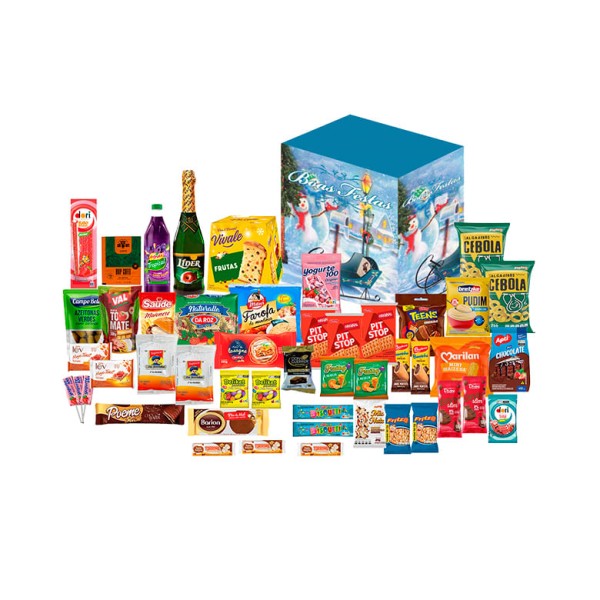 Encontraproduto.com.br - Cesta Natal Silvestre Harmonia com 49 Itens