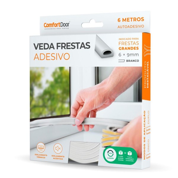 Encontraproduto.com.br - Veda Frestas Adesivo Comfort Door Branco