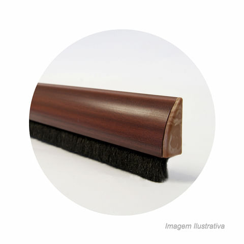 Veda porta slim adesivo 90cm marrom - confort door