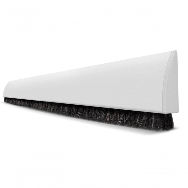 Veda Porta Fixado Por Adesivo 80cm Ajustável Feltro Fresta Branco