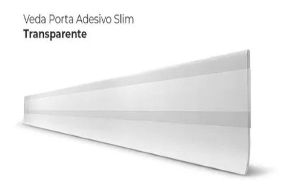 Encontraproduto.com.br - Veda porta adesivo slim transparente 80cm comfort door /ref:30.