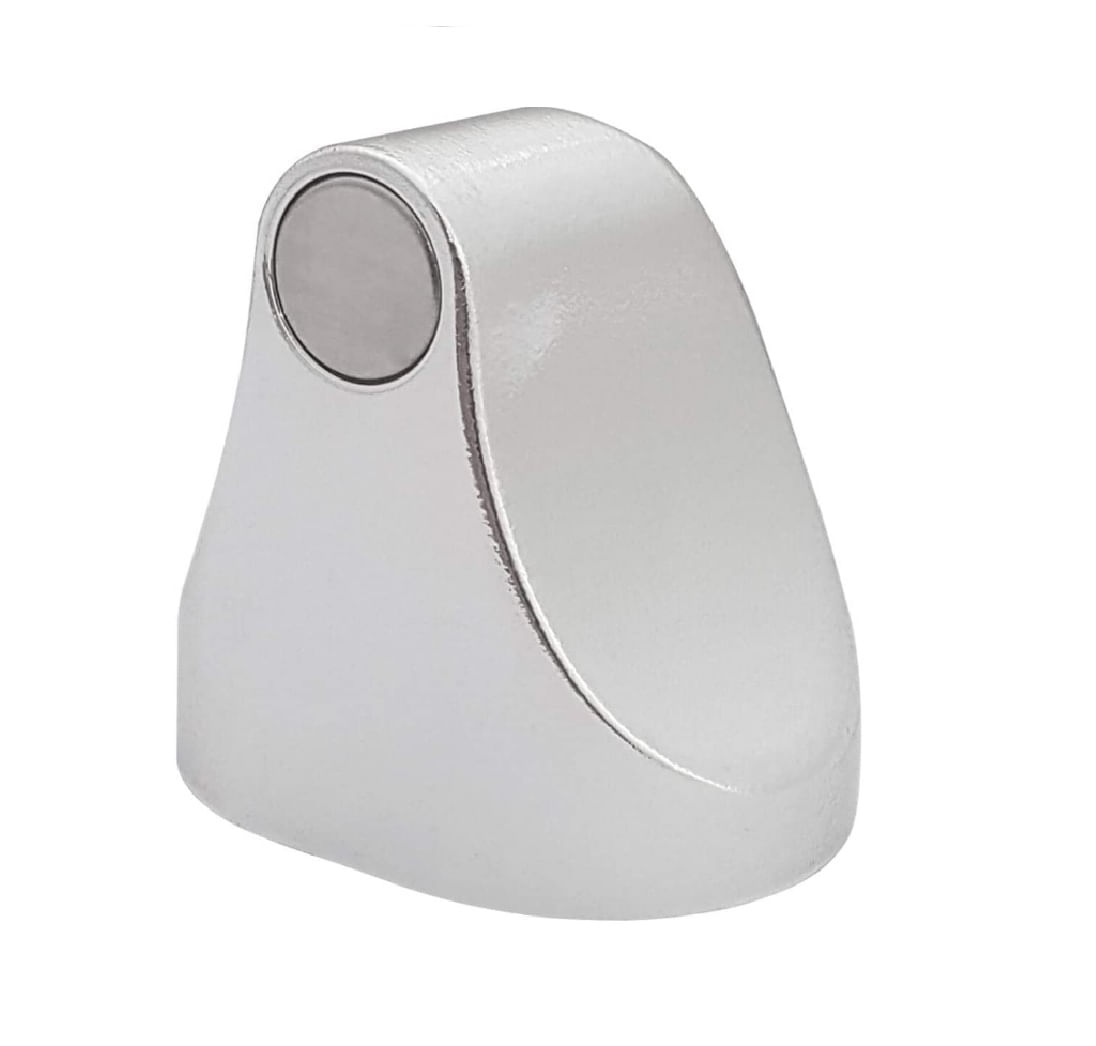 Encontraproduto.com.br - Trava Porta Magnético Dupla Face Cromado Prendedor De Porta