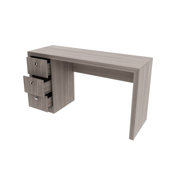 Encontraproduto.com.br - Mesa Para Computador 3 Gavetas ME4102 Carvalho - Tecno Mobili