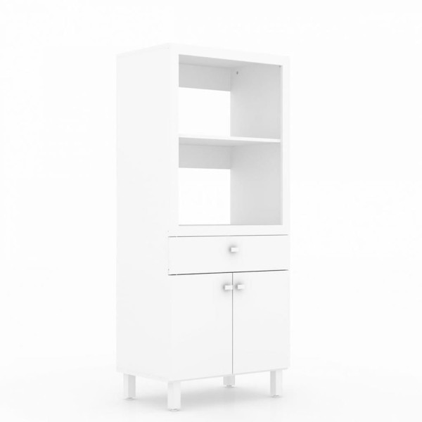 Encontraproduto.com.br - Balcão para Micro-ondas e Forno 2 Portas 1 Gaveta BL3305 Tecno Mobili