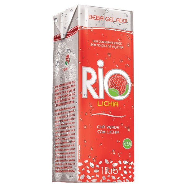 Encontraproduto.com.br - Chá Verde com Lichia Zero Rio 1 Litro