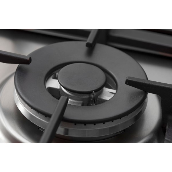 Encontraproduto.com.br - Cooktop a Gás Evol 90Cm 5Q Inox Bivolt ECTGD5QM3A