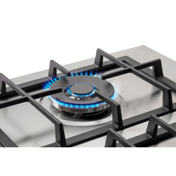Encontraproduto.com.br - Cooktop a Gás Evol 90Cm 5Q Inox Bivolt ECTGD5QM3A