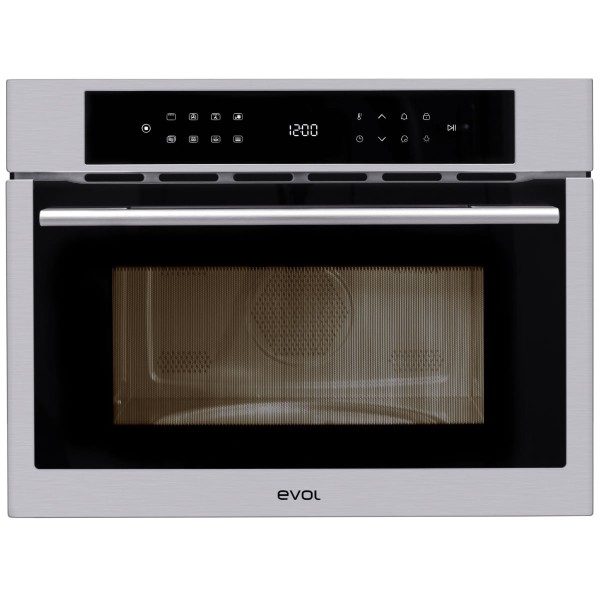 Encontraproduto.com.br - Micro-ondas Evol de Embutir IX13 35L Inox Preto 220V EMCEB0352A