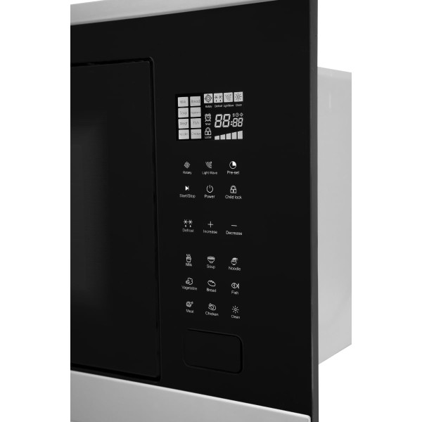 Encontraproduto.com.br - Micro-ondas Evol de Embutir 25L Inox Preto 220V EMOEB0252B