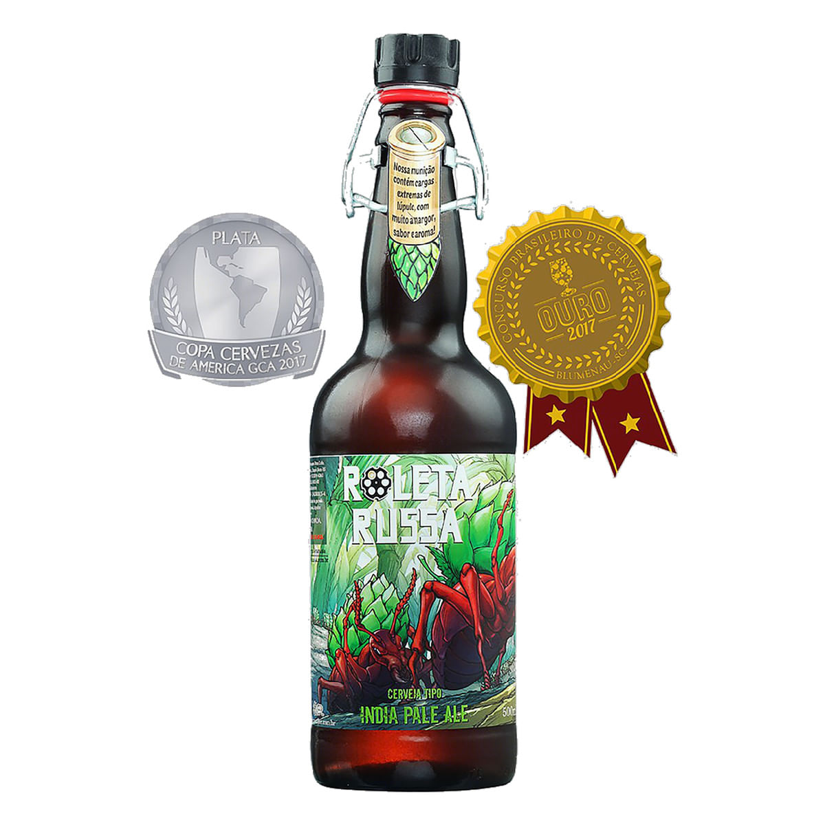 Encontraproduto.com.br - Cerveja Roleta Russa Ipa GF 500ML