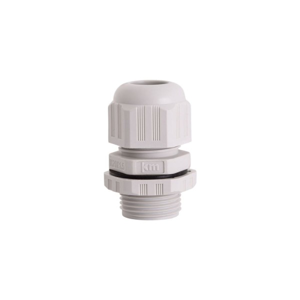 Prensa Cabo PVC M16X1.5Mm Cinza Curto Com Porca Ip68 Kraus Muller