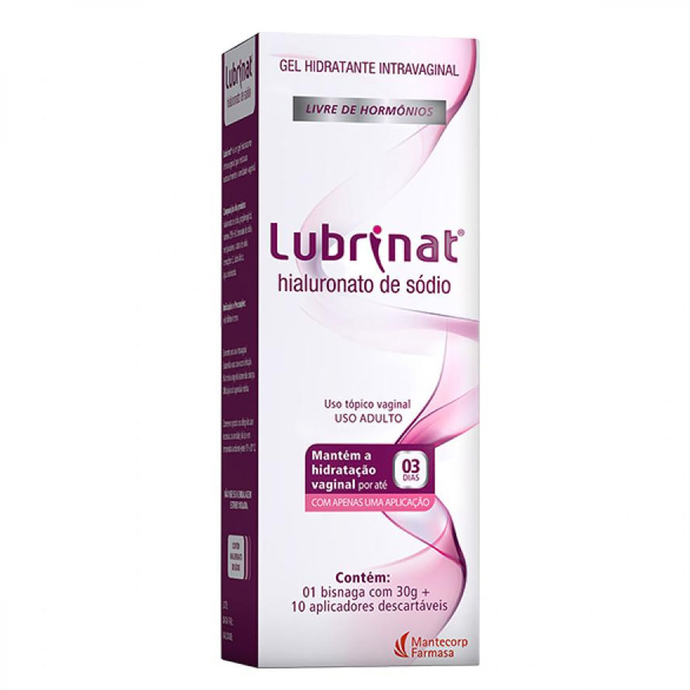 Encontraproduto.com.br - Lubrinat Hidratante Vaginal 30g Com 10 Aplicadores
