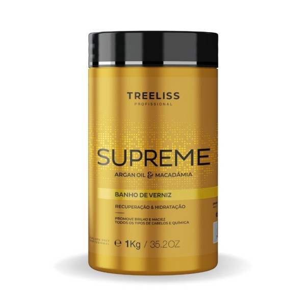Tratamento Capilar Banho De Verniz Supreme 1Kg Tree Liss