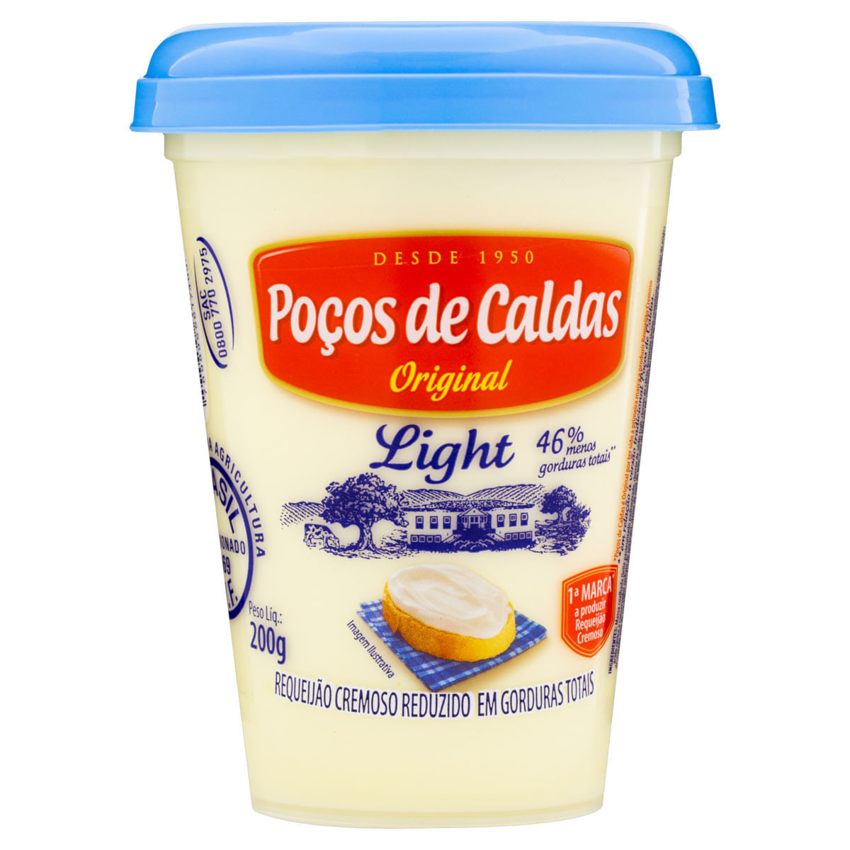 Encontraproduto.com.br - Requeijão Poços de Caldas Ligth 200g