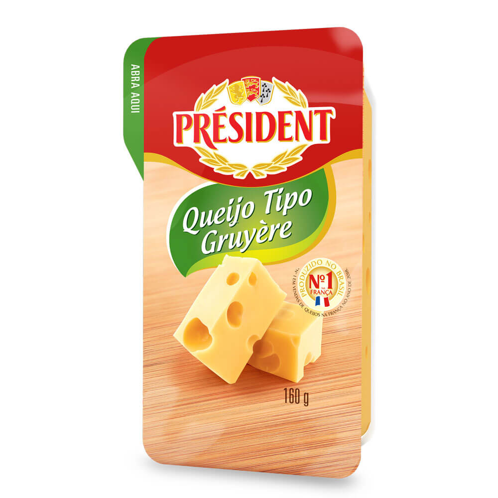 Encontraproduto.com.br - Queijo Tipo Gruyère Président Embalagem com 160g