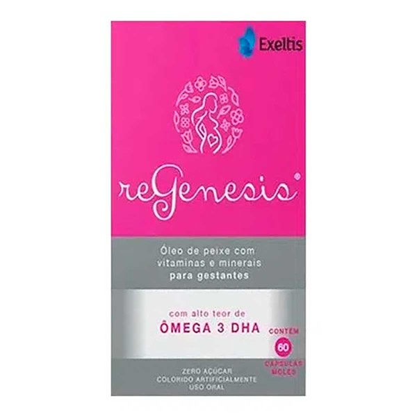 Encontraproduto.com.br - Suplemento Vitamínico e Ômega 3 DHA Regenesis 60 Cápsulas