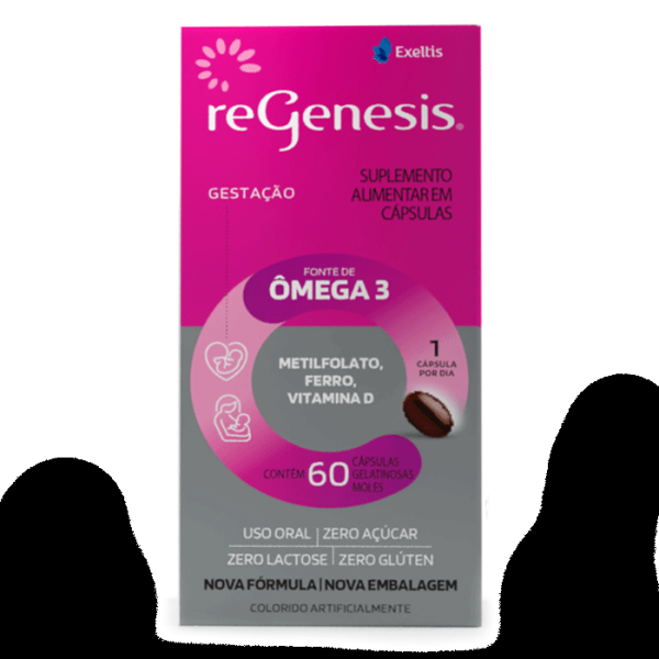 Encontraproduto.com.br - Suplemento Vitamínico e Ômega 3 DHA Regenesis 60 Cápsulas