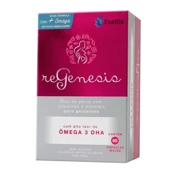 Encontraproduto.com.br - Suplemento Vitamínico e Ômega 3 DHA Regenesis 60 Cápsulas