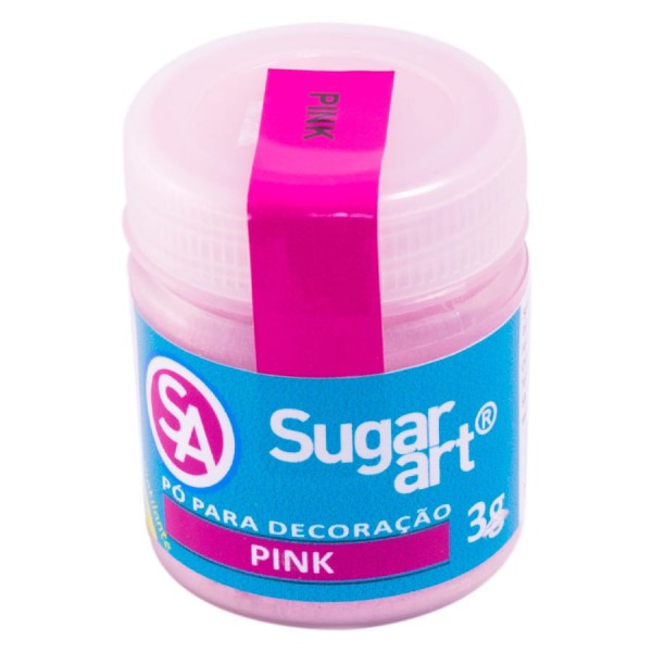 Pó para Decoração Pink 3g SUGAR ART