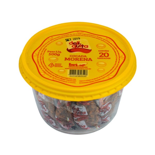 Encontraproduto.com.br - Doce Deliquita Cocada Morena Pote com 500g