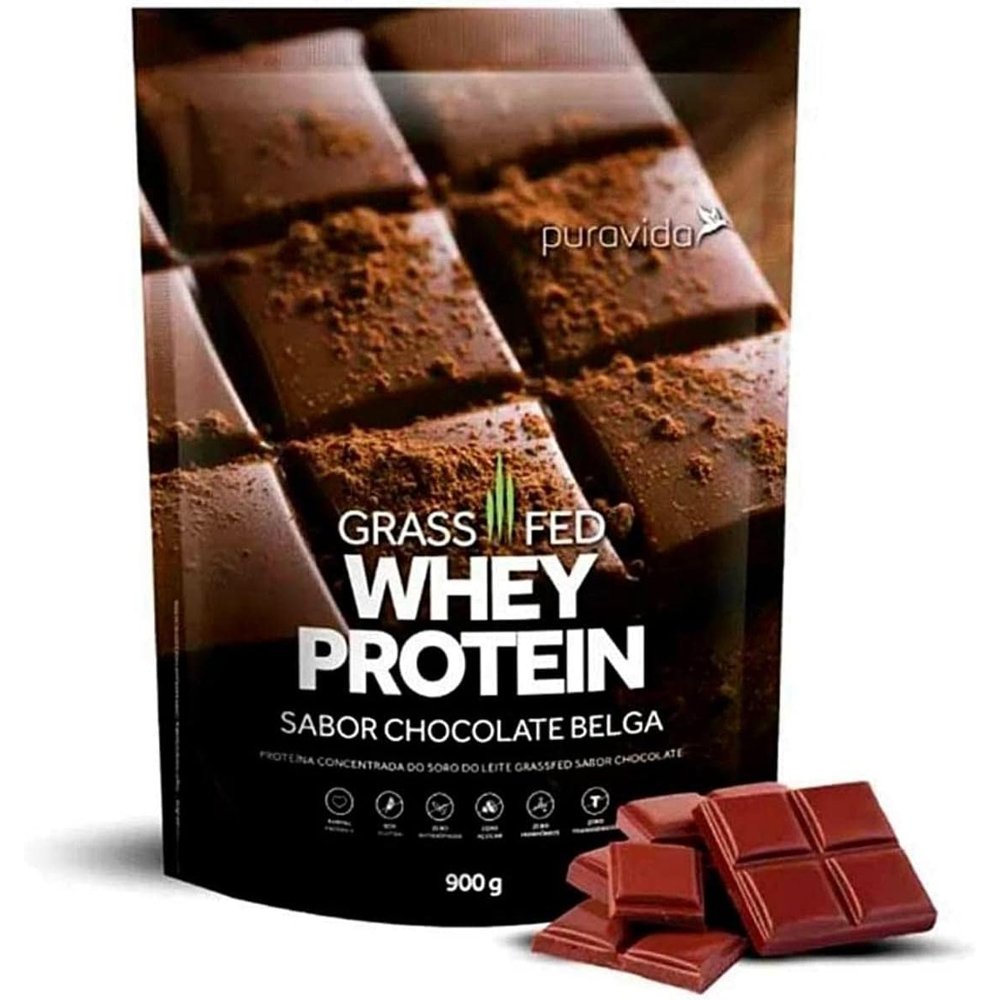 Grassfed Whey Protein Chocolate Belga Puravida 900g