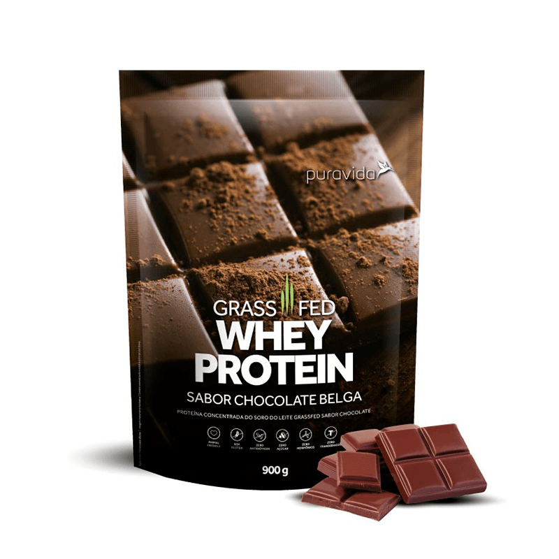 Encontraproduto.com.br - Grassfed Whey Protein Chocolate Belga Puravida 900g