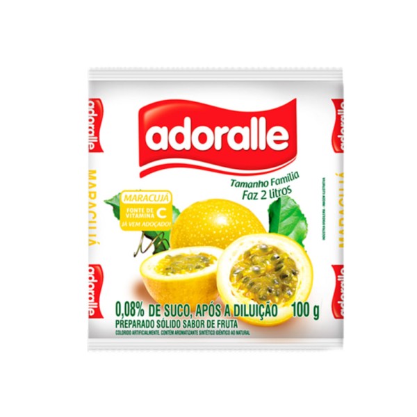 Encontraproduto.com.br - Pó p/ Refresco Adoralle Maracujá 100g
