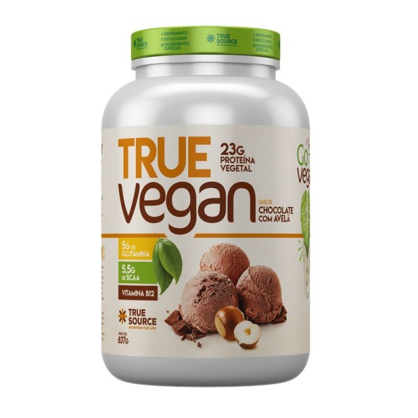 Encontraproduto.com.br - Proteína Vegan Chocolate e Avelã True Source 837g