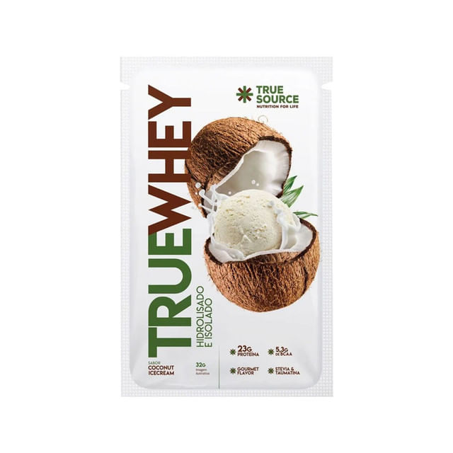 Whey Dose única Coco Ice Cream True Source 32g