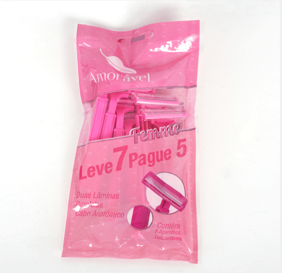 Aparelho De Barbear Amoravel 2 Laminas Yellow Leve 7 Pague 5